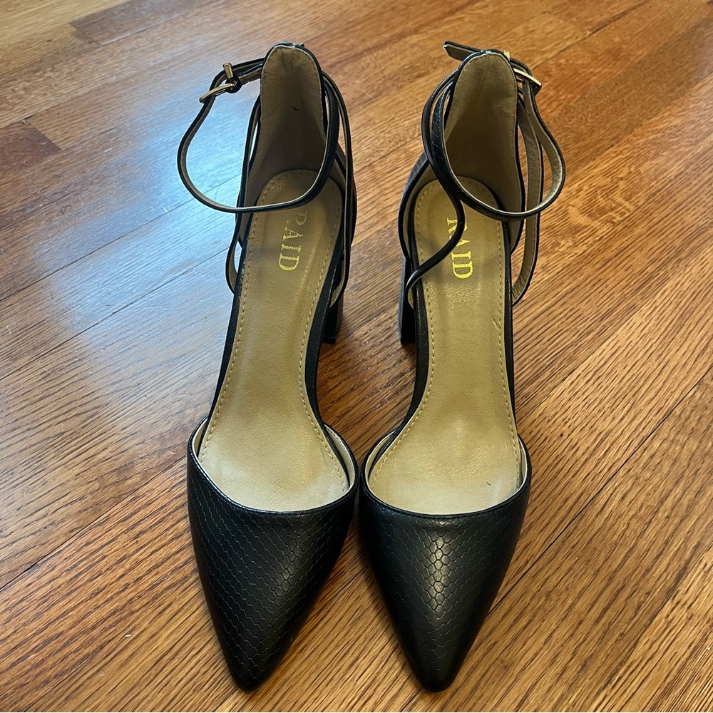 Black Strappy Heels